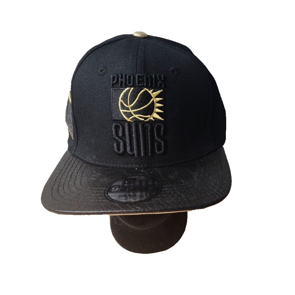 Pro Standard Phoenix Suns HWC 25' Black Hat Leather Brim SnapBack NEW - Picture 1 of 12